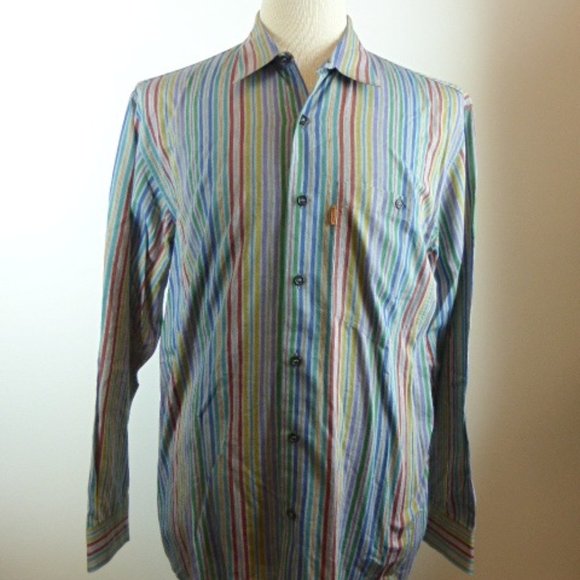 Missoni Italy striped cotton shirt M